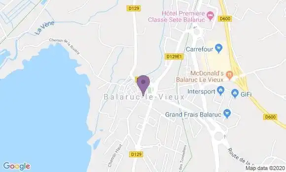 Localisation Balaruc le Vieux Bp - 34540