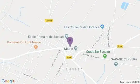 Localisation Bassan Bp - 34290