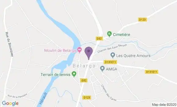 Localisation Belarga Ap - 34230