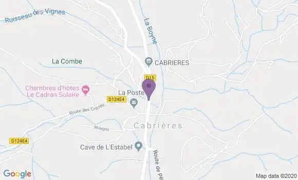Localisation Cabrieres Ap - 34800