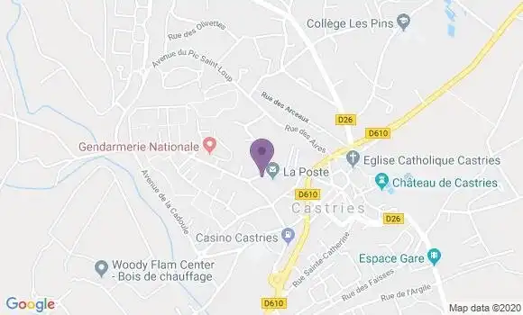 Localisation Castries - 34160
