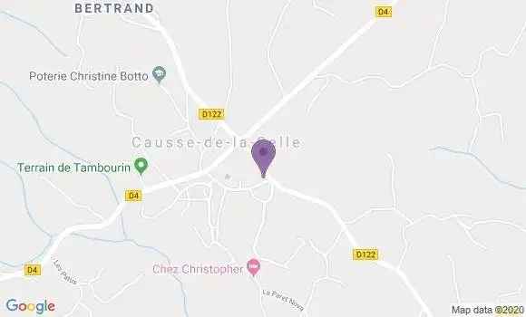 Localisation Causse de la Selle Ap - 34380