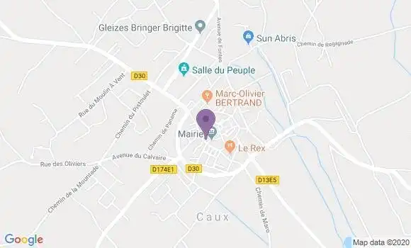 Localisation Caux Bp - 34720