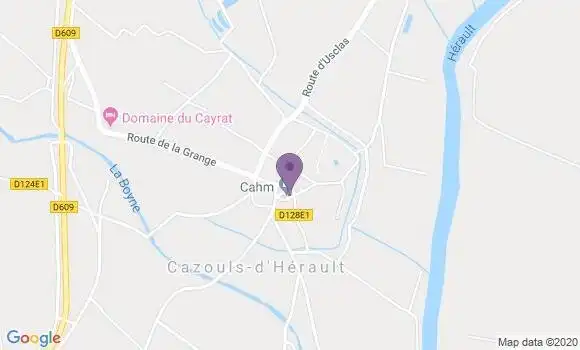 Localisation Cazouls d