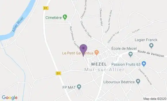 Localisation Mezel - 04270
