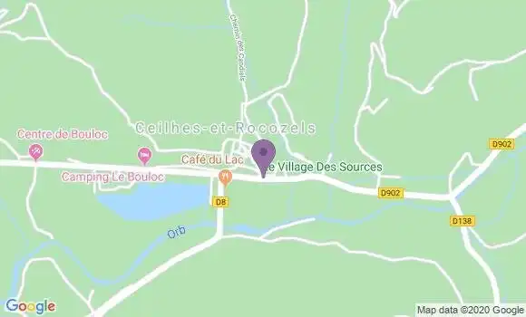 Localisation Ceilhes et Rocozels Bp - 34260