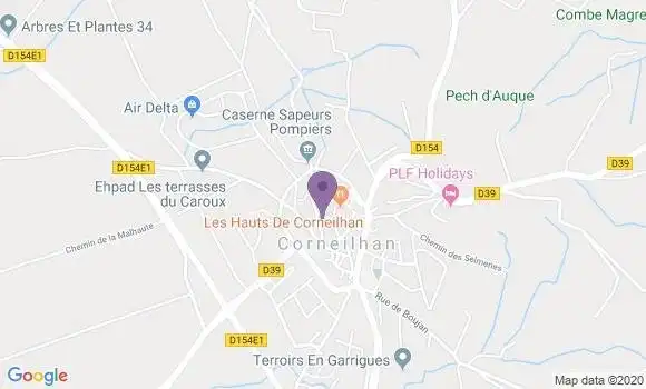 Localisation Corneilhan Bp - 34490