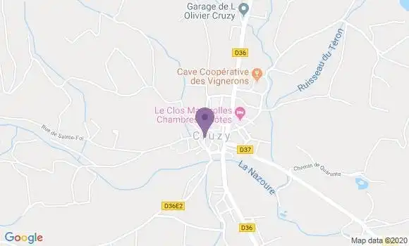 Localisation Cruzy Bp - 34310