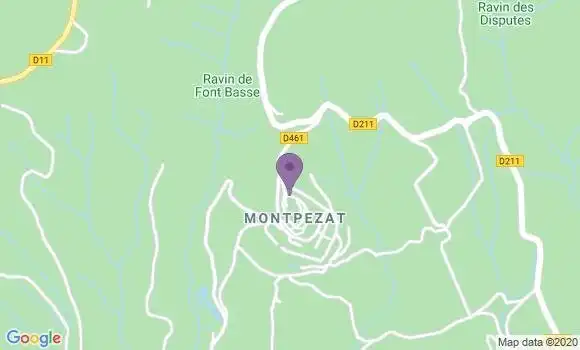 Localisation Montagnac Montpezat Bp - 04500