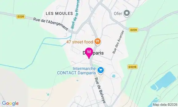 Localisation Damparis - 39500