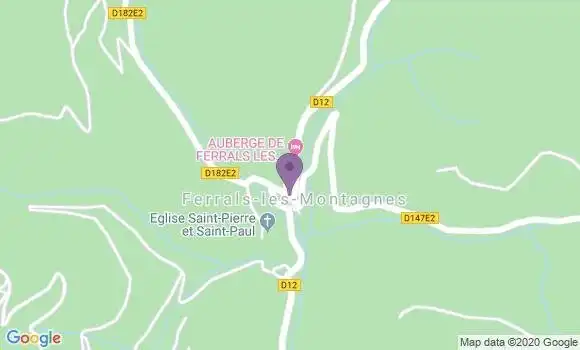 Localisation Ferrals les Montagnes Ap - 34210