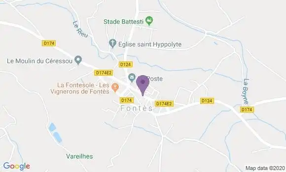 Localisation Fontes Bp - 34320