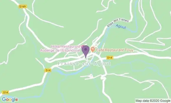 Localisation Fraisse sur Agout Ap - 34330