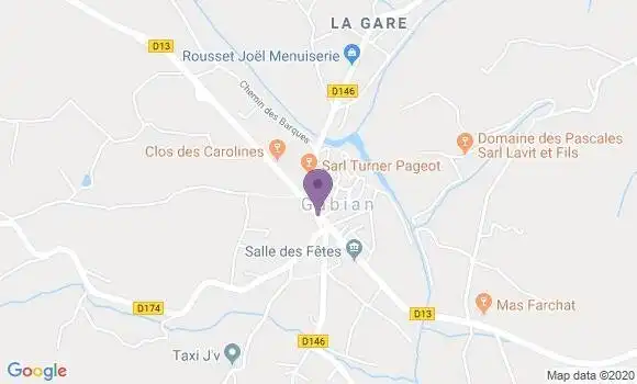 Localisation Gabian Bp - 34320