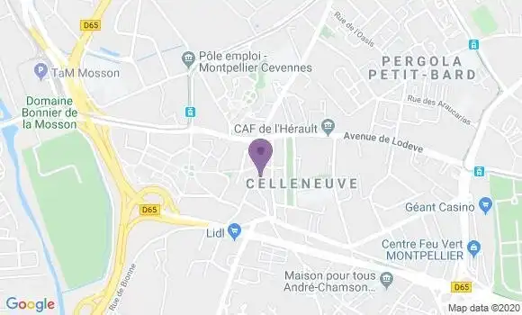 Localisation Laverune Bp - 34880