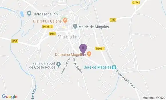 Localisation Magalas - 34480