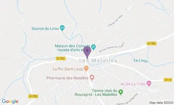 Localisation Les Matelles Bp - 34270