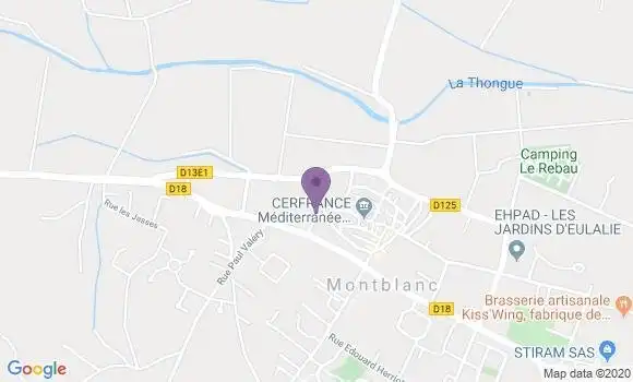 Localisation Montblanc - 34290