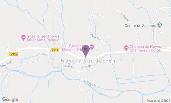 Localisation Noyers sur Jabron Bp - 04200
