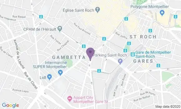 Localisation Montpellier Rondelet - 34000