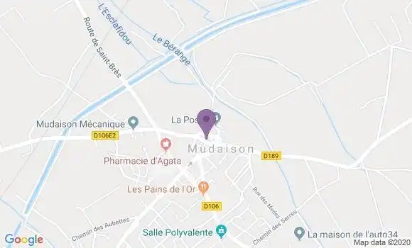 Localisation Mudaison Bp - 34130