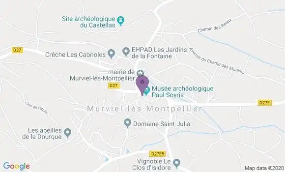 Localisation Murviel les Montpellier Ap - 34570