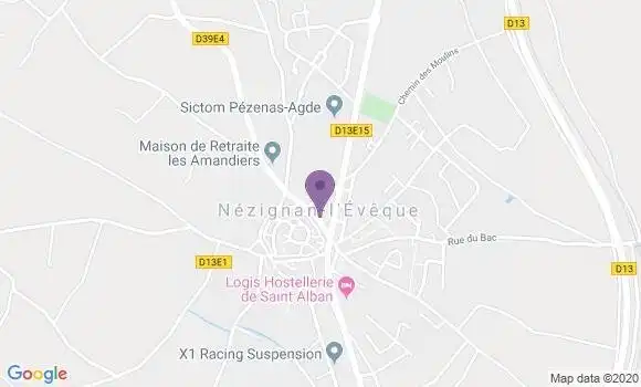 Localisation Nezignan l