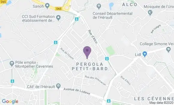 Localisation Montpellier Alco Bp - 34080