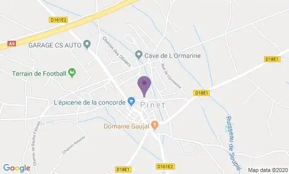 Localisation Pinet Bp - 34850