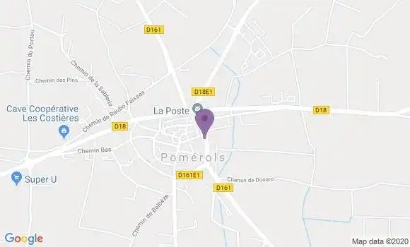 Localisation Pomerols Bp - 34810