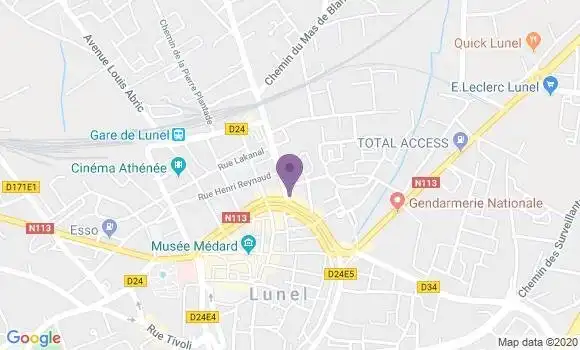 Localisation Lunel Sarrail - 34400