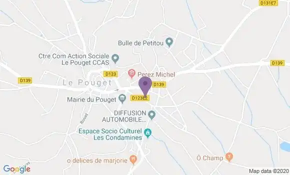 Localisation Le Pouget Bp - 34230