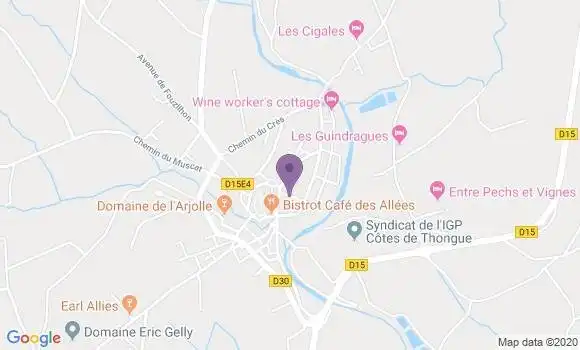 Localisation Pouzolles Bp - 34480