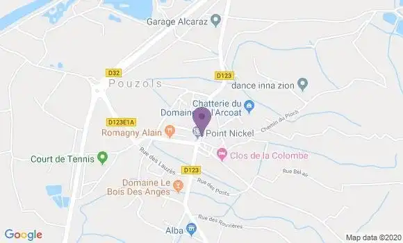 Localisation Pouzols Ap - 34230