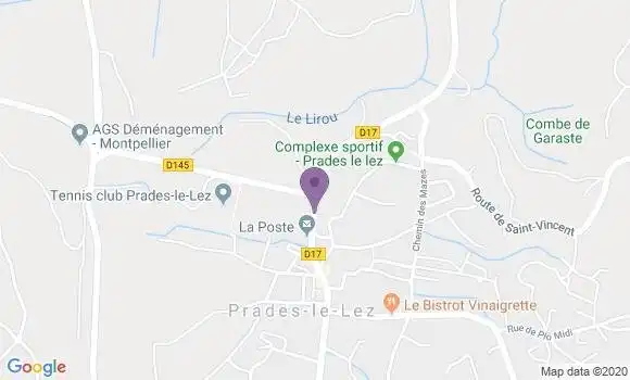 Localisation Prades le Lez - 34730
