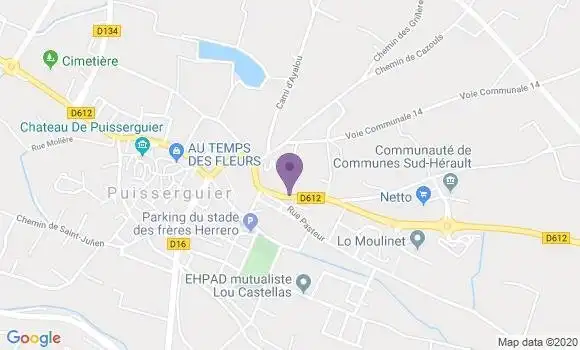 Localisation Puisserguier Bp - 34620