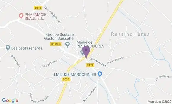 Localisation Restinclieres Ap - 34160