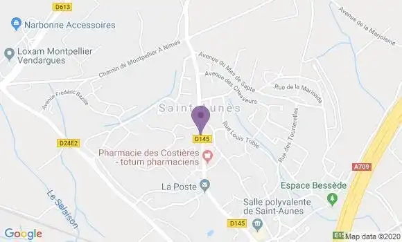 Localisation Saint Aunes Bp - 34130