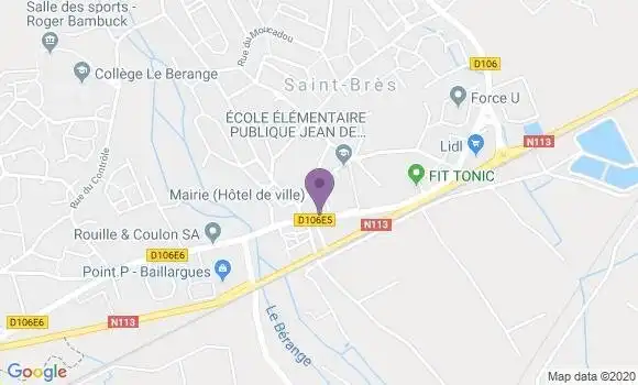 Localisation Saint Bres Bp - 34670