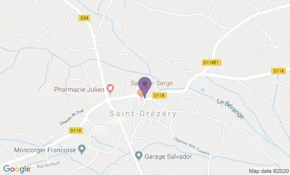 Localisation Saint Drezery Bp - 34160