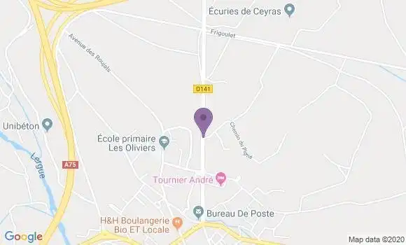Localisation Saint Felix de Lodez Bp - 34725