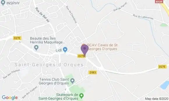 Localisation Saint Georges d