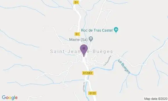 Localisation Saint Jean de Bueges Ap - 34380