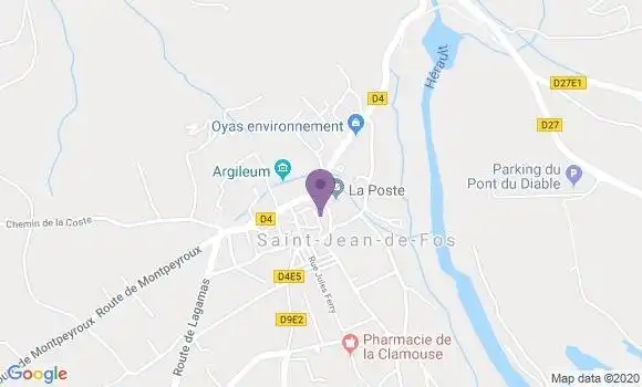 Localisation Saint Jean de Fos Bp - 34150