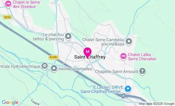 Localisation Saint Chaffrey - 05330