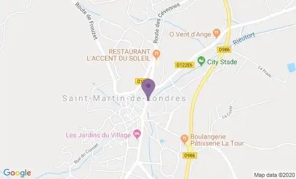 Localisation Saint Martin de Londres - 34380