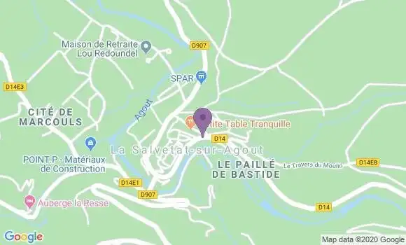 Localisation La Salvetat sur Agout - 34330