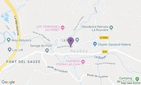 Localisation Soubes Bp - 34700