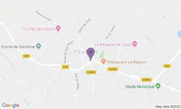 Localisation Tourbes Ap - 34120
