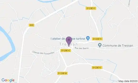 Localisation Tressan Ap - 34230